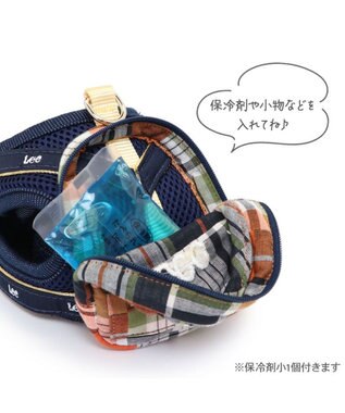 PET PARADISE Lee ポケットハーネス 《チェック柄》 ＳＳ～Ｓ 小型犬 オレンジ