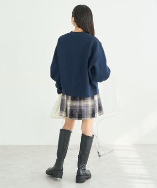 earth music&ecology アソートロゴショートスウェット Navy