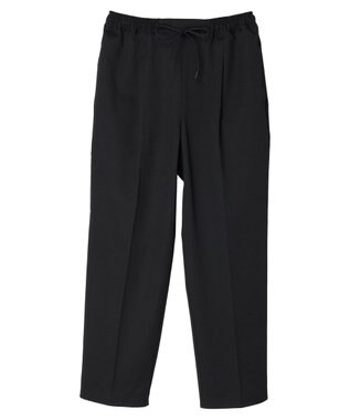 Green Parks さらっときれいシルエットパンツ Black