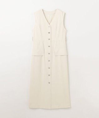 GRACE CONTINENTAL ベルト付ジャンパースカート キナリ