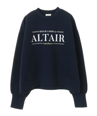 earth music&ecology アソートロゴショートスウェット Navy