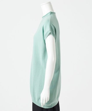 23区 L 【エステータ】マーセライズドウールカシミヤ アシンメトリー ニット グリーン系