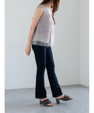 Te chichi ティアードチュールプリーツブラウス Ｓグレー