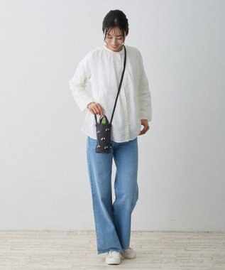 ROOTOTE 1279【スマホショルダー】CJ.ベビールー.パンダ.リサイクルコットン-A 01：グレー