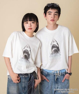WEGO 【新柄追加/JAWS/ユニセックス着用ITEM/SMLサイズ展開】JAWSグラフィックT（S） 柄3