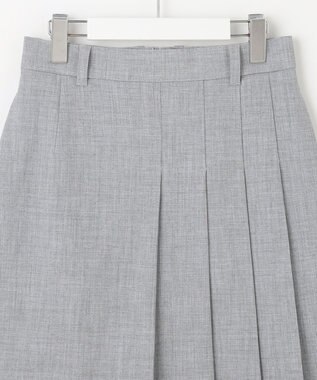 23区GOLF 【WOMEN】ベルト付き プリーツスカート ライトグレー系