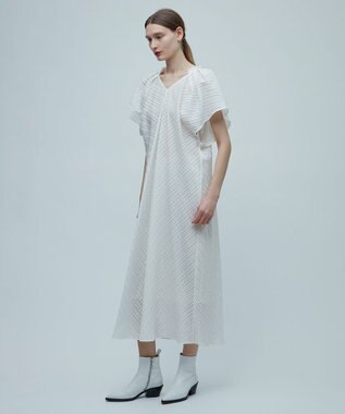 BEIGE， VIVIENNE / Vネックワンピース Ecru