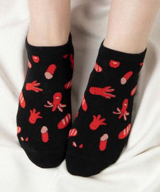WEGO フード総柄ショートソックス