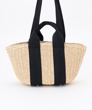 LA BAGAGERIE 【MONICA】ダブルハンドルかごバッグ アイボリー