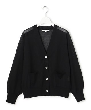 23区 【GOLD LABEL】プレシャスシアー カーディガン ブラック系