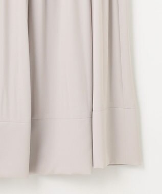 自由区 S 【セットアップ対応・洗える】ライトサテンプリーツ スカート ライトグレー系