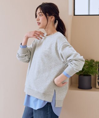 ANY ロゴスウェット ライトグレー