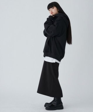 WEGO 【ユニセックス着用ITEM】スウェットボタンカーディガン ブラック