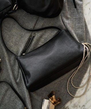 russet レザー2WAYショルダーバッグ(CE-1629) Black