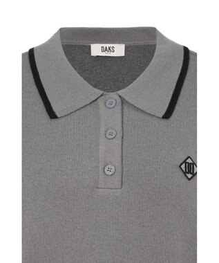 DAKS 【DAKS GOLF】チェックジャカードプルオーバー グレー