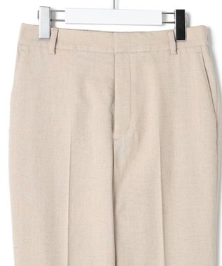 23区 L 【セットアップ対応/防シワ性/洗える】アイアスマットストレッチ テーパード パンツ ベージュ系