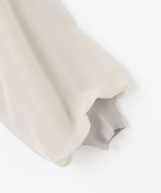 ANY SIS 【洗える】シアースリーブ カーディガン アイスグレー