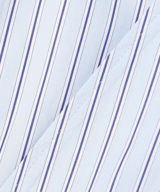 uncrave THOMAS MASON ペプラムジレブラウス ブルーストライプ