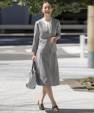 J.PRESS LADIES カラミストライプ カットソー ホワイト系1