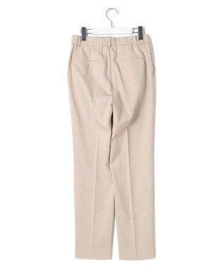 23区 L 【セットアップ対応/防シワ性/洗える】アイアスマットストレッチ テーパード パンツ ベージュ系