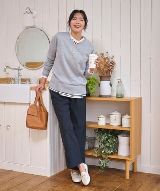 WEGO 【WEB限定/25年秋冬新作/ウエストゴム】裏ベロアワイドイージーパンツ ブラック中濃色