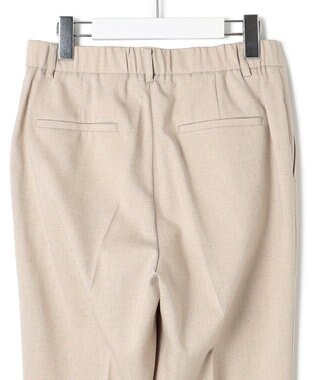 23区 L 【セットアップ対応/防シワ性/洗える】アイアスマットストレッチ テーパード パンツ ベージュ系