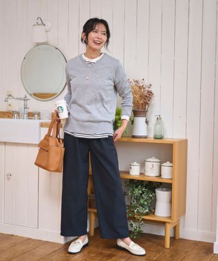 WEGO 【WEB限定/25年秋冬新作/ウエストゴム】裏ベロアワイドイージーパンツ ブラック中濃色