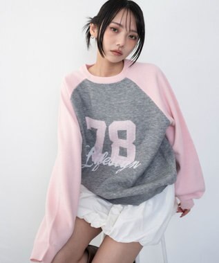 WEGO グラフィックニットプルオーバー