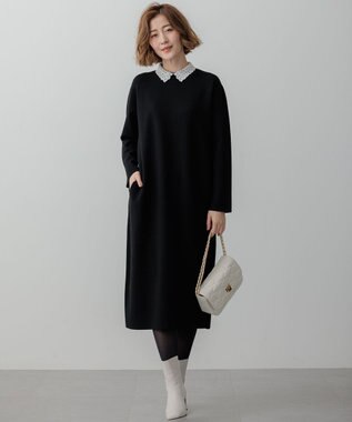 23区 GIOLICA ツイード ショルダーバッグ アイボリー×ゴールド