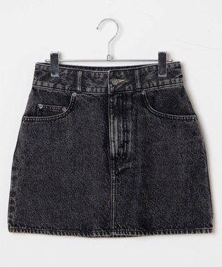 WEGO デニム台形ミニスカート ブラックその他