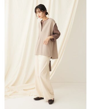 CRAFT STANDARD BOUTIQUE スキッパーカットベスト Gray Beige