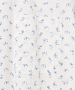 JOSEPH ABBOUD 【イージーケア】 ジャージーペイズリープリントシャツ サックスブルー系5