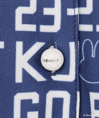 23区GOLF 【WOMEN】【吸水速乾/UVカット】ミッフィーロゴポロシャツ ブルー系5