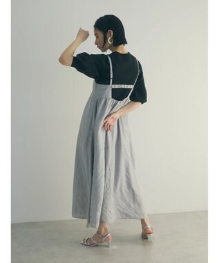 Green Parks ａ．バックギャザーキャミワンピース Light Gray
