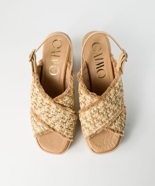 gaimo 【GAIMO/ガイモ】クロスヒールサンダル/COCOA ベージュ