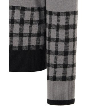 DAKS 【DAKS GOLF】チェックジャカードプルオーバー グレー