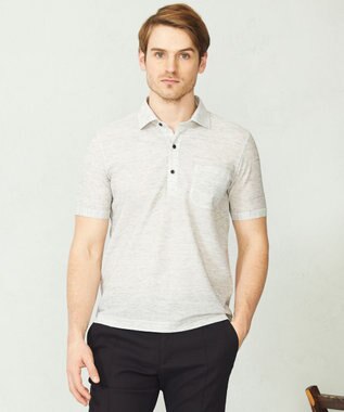  【吸水速乾/軽量】リネンTOPピケ ポロシャツ