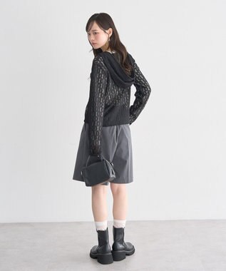 earth music&ecology レースパーカー Black