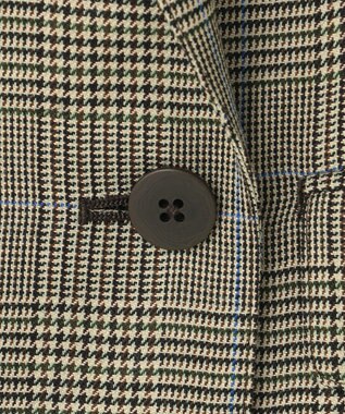 J.PRESS LADIES S モナベールツイル チェック ダブル ジャケット ブラウンチェック系