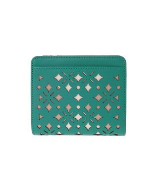 genten クアドリフォリオ 2つ折り財布 エメラルド