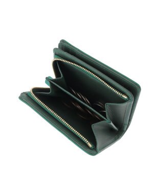 genten クアドリフォリオ 2つ折り財布 エメラルド