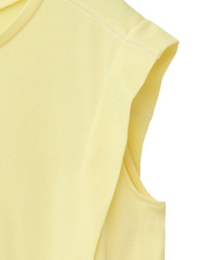 Green Parks 配色ステッチノースリーブチュニック Yellow