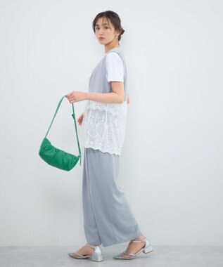 Green Parks レースドッキングＺＩＰベスト Light Gray
