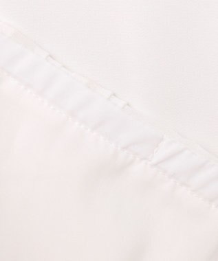 ANY SIS 【洗える】フロントプリーツシフォン ブラウス オフ