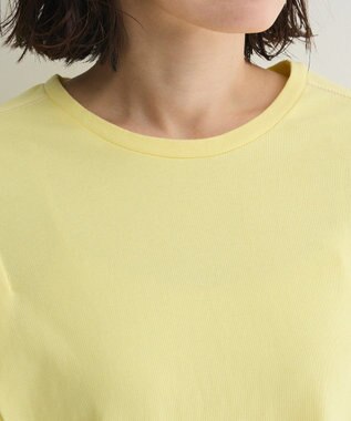 Green Parks 配色ステッチノースリーブチュニック Yellow