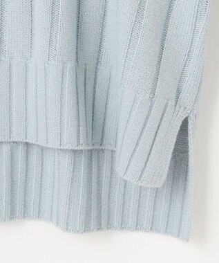 組曲 バルキーワイドリブ ニット サックスブルー系