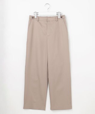 J.PRESS LADIES S TCシャンブレーサテンST ストレート パンツ モカ系