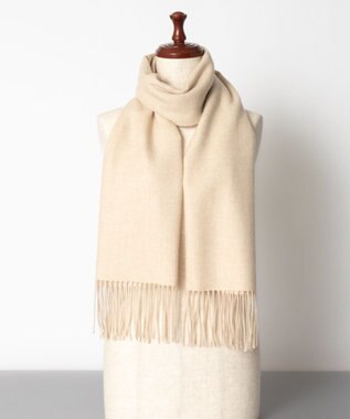 AURORA foulatelier　フラトリエ　カシミヤ起毛 無地ストール ベージュ