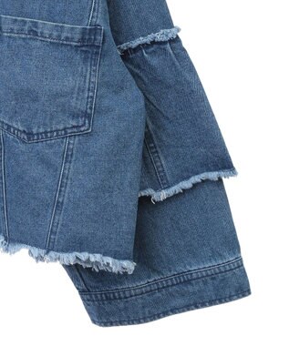 Green Parks ・ＤＯＵＢＬＥ　ＦＬＡＧＳ　フレアスリーブＧジャン Indigo