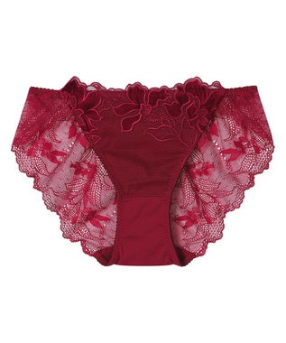 une nana cool 【ベロアのレースが特別感を演出】クリスマスモチーフ総レースショーツ